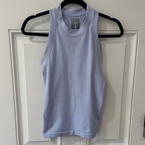 Athleta Light Blue Ribbed Tank Top
